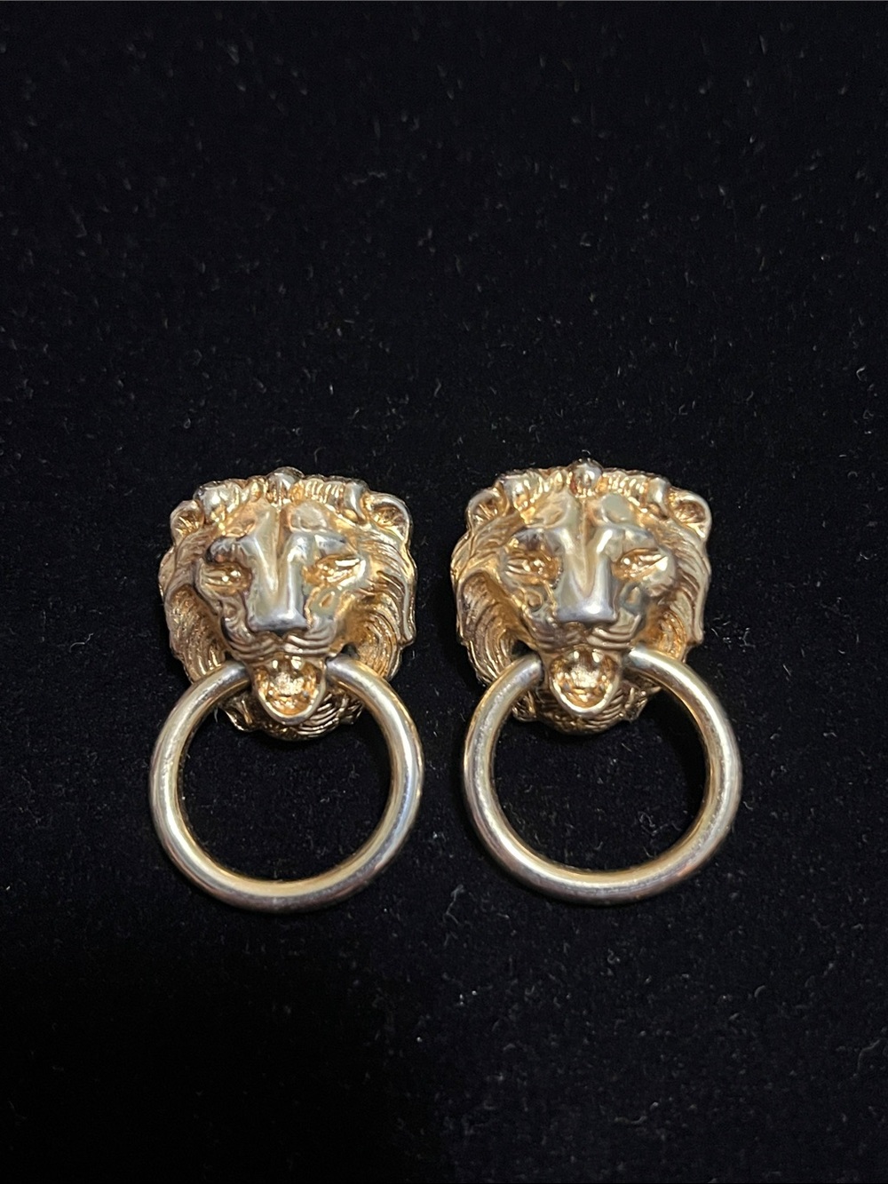Lions Head Doorknocker Earrings
